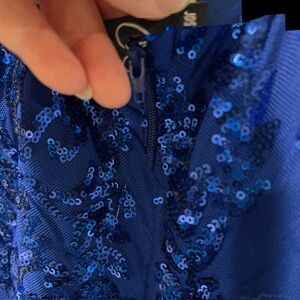 Blue Sequin Dress